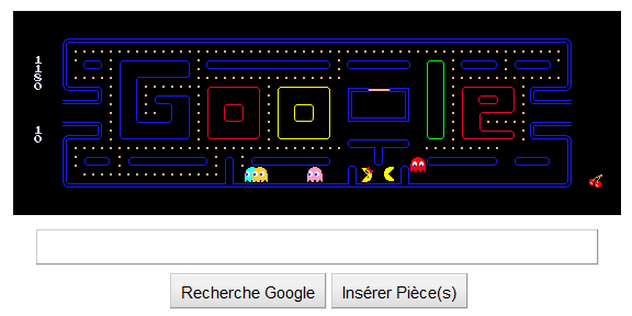 logo google game jeux video pac man logo google game jeux video pac man